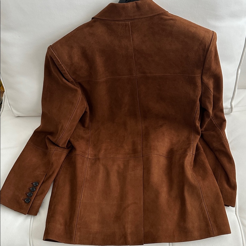 Mango Brown Leather Jacket - Picture 11 of 15